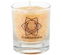 Light Palm 4041678004279 Chakra Bougie de 4 Chakra swadhishthana-Hauteur : env. 6 cm-Orange