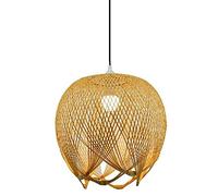 Light Pendant Lantern Lantern, Tissage Rustique Rustique Classique, Lampe Suspendue en Osier Rustique.