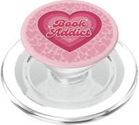 Light Pink Book Addict Cute Bookish Bookworm Reading Heart PopSockets PopGrip pour MagSafe