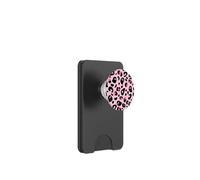 Light Pink Leopard Print Hot Pink Cheetah Halloween Ghost PopSockets PopWallet pour MagSafe