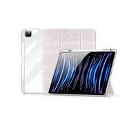 (Light Pink, Multicolor) DUX DUCIS Unid Series For iPad Pro 13 (2024) Clear Tablet Case TPU+PC+PU Auto Wake / Sleep Cover wit