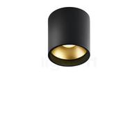 Light Point Solo Plafonnier LED noir/doré - 8 cm Ce luminaire comporte des modules à LED prémontés de classes énergétiques A A++, A+, A