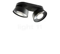 Light Point Vantage Plafonnier et Applique LED 2 foyers noir - 10 cm Ce luminaire comporte des modules à LED prémontés de classes énergétiques A A++, A+, A