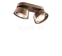 Light Point Vantage Plafonnier et Applique LED 2 foyers or rose - 10 cm Ce luminaire comporte des modules à LED prémontés de classes énergétiques A A++, A+, A