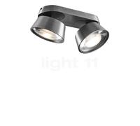 Light Point Vantage Plafonnier et Applique LED 2 foyers titane - 10 cm Ce luminaire comporte des modules à LED prémontés de classes énergétiques A A++, A+, A