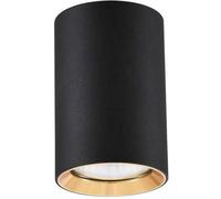 Light Prestige Manacor plafonnier 1x50 W noir-doré LP-232/1D-90BK/GD