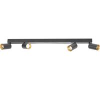 Light Prestige Perugia plafonnier 4x50 W noir-doré LP-0703/4CBK