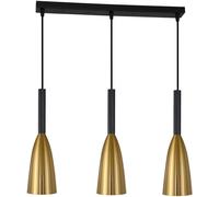 Light Prestige Solin lampe suspendue 3x60 W noir-doré LP-181/3LGD