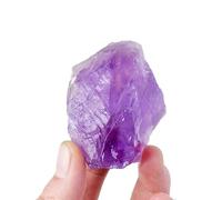Light Purple Amethyst Crystal, Stone, Rock Rough Gemstone for Lovers Beginners Collectors, Aromatherapy Stones,100~150g