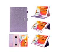 (Light Purple) Multiple Viewing Foldable Stand Leather Wallet Tablet Case for iPad 10.2 (2021)/(2020)/(2019)/Pro 10.5-inch (2017)/Air 10.5 inch (2019)
