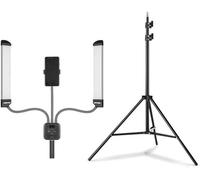 Light Ring Avec Support,Led Light Ring Support Et Support De Téléphone Et Appareil Photo For Le Maquillage,La Vidéo,Photographie(Color:Wiht180Cmlightstand)