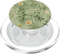 Light Sage Green Floral Wildflower Botanical Flowers Wild PopSockets PopGrip pour MagSafe