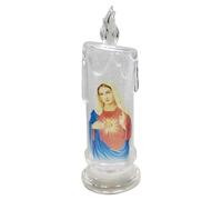 Light sans flamme Jésus - Cadeaux de prière chrétiens lampe 2.56x7.28 Inc, décoration d'église multifonctionnelle pour chambre, cadeaux de baptême pour garçons Femmes Femmes Un cadeau d'anniversaire d
