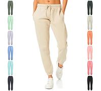 Light & Shade LSLPNT006 Pantalon de survêtement Doux au Toucher pour Femme, Sable, L