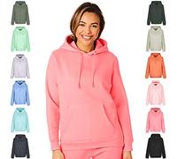 Light & Shade LSLSWT005 Haut Sweat-Shirt À Capuche Super Soft Touch Loungewear pour Femmes, Rose, XS