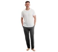 Light & Shade LSSET032L Ensemble Pyjama pour Homme avec t-Shirt à col Rond et Pantalon, Blanc, M