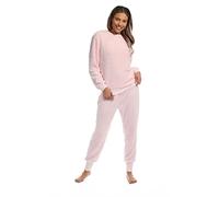 Light & Shade Pretty Woman Pyjama Deux pièces Supersoft Ensemble Twosie Loisir Femme, Rose, S/M