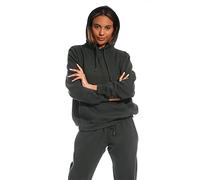 Light & Shade Sweat à Capuche Femme Fleece - Hoodie Pullover avec Poche et Cordon, Sweatshirt Confortable pour Gym Sport Loungewear et Usage Quotidien (Charbon, M)