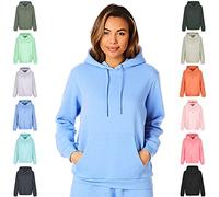 Light & Shade Sweat à Capuche Femme Fleece - Hoodie Pullover avec Poche et Cordon, Sweatshirt Confortable pour Gym Sport Loungewear et Usage Quotidien (Violet, XL)