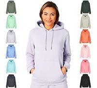 Light & Shade Sweat à Capuche Femme Fleece - Hoodie Pullover avec Poche et Cordon, Sweatshirt Confortable pour Gym Sport Loungewear et Usage Quotidien (Lavande, M)
