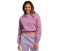 Light & Shade Sweat-Shirt Court à Capuche pour Femme, Violet, S