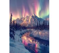 Light Snow Mountain,Adult Jigsaw Puzzle 1000 Pieces,Educational Games, Brain Challenges, Jigsaw Puzzles for Adults and Kids,50x70cm