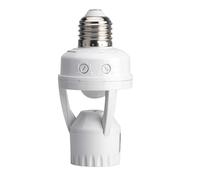 Light Socket, Radar Sensor Adapter, Intelligent Bulb Socket with Auto Detection, Smart Lighting Control, Energy Saving Lamp Holder for Home Porch Garage Basement Front Door Hallway Indoor Outdoor Exit