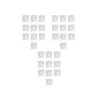 Light Solutions Clips de Fixation, Clip de Support pour Philips Hue V4 & Gradient LightStrip, Blanc, Montage Facile, Haute Durabilité, Écologique (30)
