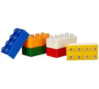 Light Stax STAX_LS-M04040 Briques Junior, Compatible avec STAX Junior et Duplo, Pack d'expansion, Taille 2 x 4, avec 6 Briques, Multicolore