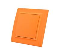 Light Switch Wall Panel On/Off AC 16A Flame Retardant 1 Gang Push Button Multicolor(Purple)