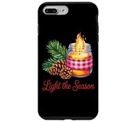 Light The Season Bougie en Pot Pin Coque pour iPhone 7 Plus/8 Plus