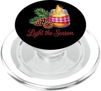 Light The Season Bougie en Pot Pin PopSockets PopGrip pour MagSafe