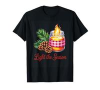 Light The Season Bougie en Pot Pin T-Shirt