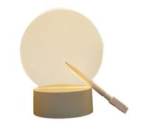 Light Up Acrylic Dry Erase Board, Portable Lighted Memo Board, Glowing Dry