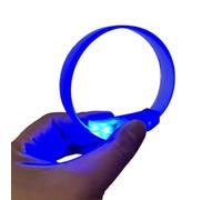 Light Up Bracelets - Multi Color Transparent Acrylic | Glow Night Safety Flashing Wristband LED Bangle | Concert Party Favors Neon Toy for Festival Celebration Holiday Wedding Carnival Birthday Event