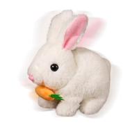 Light Up Bunny - Peluche avec Oreilles de trempage, Lapin Marche électronique, Jouet Animal Lumineux, sonore Interactive | Parfait pour Les garçons et Filles, idéal pour Le