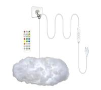 Light Up Clouds DIY Lamp - LED Cloud Decoration, Cloud LED Lights For Ceiling, Remote DIY Lamp Ornament, Colorful Changing Clouds Ceiling Light For Living Room Kids Room Bar Dorm Apartment Nursery
