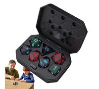 Light Up Dice Set - LED Dice for Board Games and RPGs | Glowing Polyhedral Dices with Battery Powered Illumination, Colorful Set for, Party and Tabletop Games