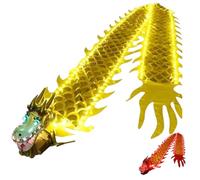 Light Up Dragon LED Dragon Dance Flow Toy for Adults & Children,Luminous Dance Ribbon with 10 Bright Modes,Perfect for Night Performance,Yoga & Exercise Streamer (Yellow, 3m)