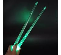 Light Up Drum Sticks - PC, 16,38 x 0,69 pouces, Non-Slip LED Drumsticks Color Changing | Musical Practice Sticks Percussion Accessory For Kids, Adults, Band Practice, Stage Shows, Home Training