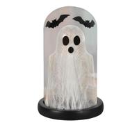 Light Up Ghost Tabletop Ornament - 8.66x4.33inch Halloween Ghost Decoration | Spooky Bat Light Lamp Decor for Indoor Home Room Kitchen Fireplace Mantel Bedroom Table Centerpieces Party Holiday