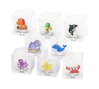 Light Up Ice for Bathtub Kids - 8-Piece Sensory, Water-Activated Kids Bath Ice Light Up Water Toys | Colorful Glowing Cube for Boys Girls Christmas Holiday Party Bathtub Shower Play Pool and Spa