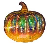 Light Up Pumpkin Decor, Light Up Pumpkins, Lampe en Verre de 7x6 Pouces avec Une pimpon jumelée à la chronométrage POMPINE Pumpin pour LA Partie DE ACCURDE L'HALLOWEEN AUT