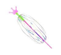 Light Up Rainbow Twirler - 34.5x8cm Magic Twirler Rainbow Bubble Wand Spinner | Interactive Toys Rotating Stick Wand, Indoor Outdoor Games, Goodie Bag Stuffers, Bubble Spinner Toy For Children And Ad