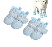 Light Up Shoes For Dogs - Anti-slip Led Adjustable Breathable Mesh Boots | Outdoor Glow Dog Boots For Summer Winter Night Walking Hot Pavement Home | Streets Road Park Lawn Path