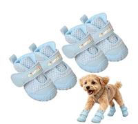 Light Up Shoes For Dogs - Anti-slip Led Adjustable Breathable Mesh Boots | Outdoor Glow Dog Boots For Summer Winter Night Walking Hot Pavement Home | Streets Road Park Lawn Path