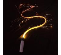 Light Up Whip - Accessoires , Fiber Optic à danse pivotante | Cadeau intéressant, fouet rotatif, créez des photos incroyables, 4 modes d'éclairage variables, 30 combinaisons éblouissantes, ma