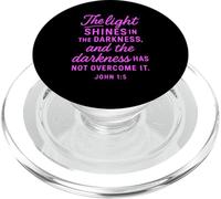 Light Your Psalms 119:105 Christian Bible Faith Pink PopSockets PopGrip pour MagSafe