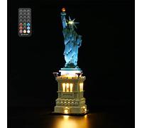 LIGHTAILING Kit d'éclairage LED pour Lego-21042 Statue de la Liberté Modèle de Blocs de Construction：Version Télécommande - Jeu de lumière LED Compatible avec Le modèle Lego (modèle Lego Non Inclus).