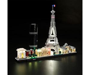 LIGHTAILING Kit d'éclairage LED pour Lego-21044 Architecture Paris Modèle de Blocs de Construction - Jeu de lumière LED Compatible avec Le modèle Lego (n'inclut Pas Le modèle Lego)